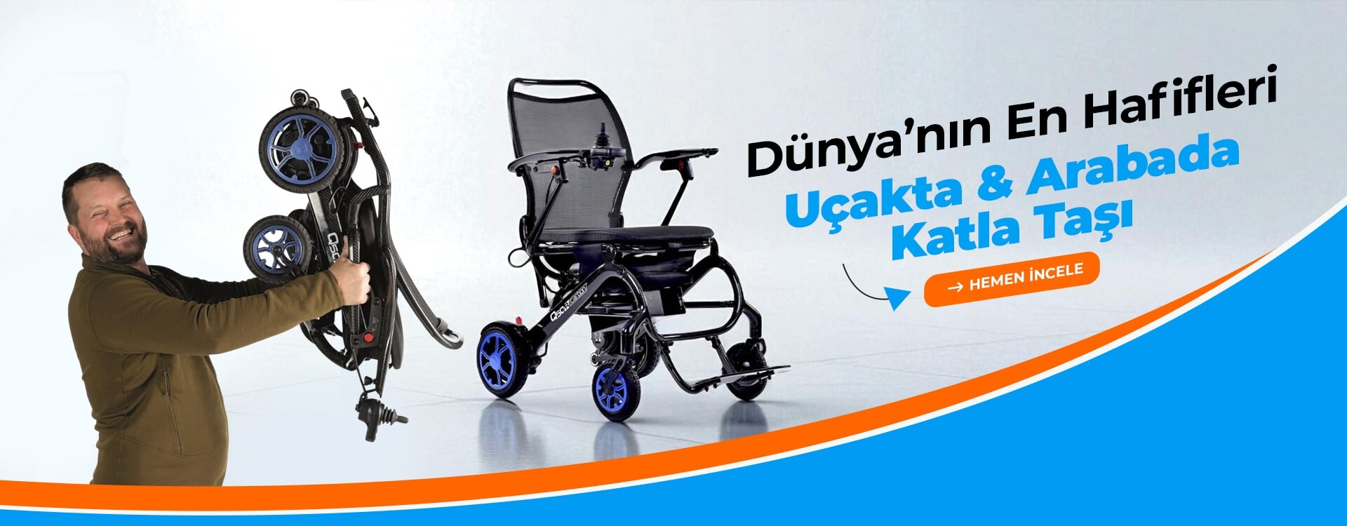 katlanır akülü sandalye