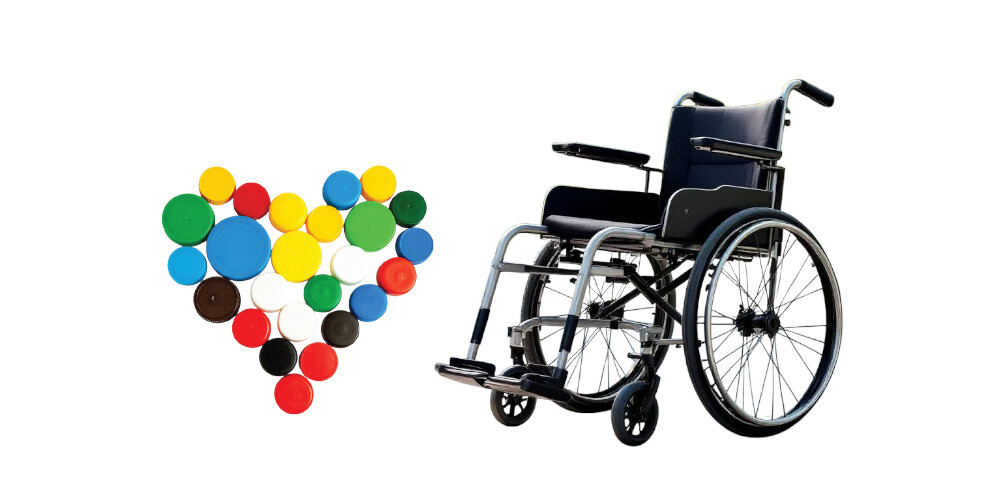 Tekerlekli sandalye için mavi kapakları nereye gönderebiliriz?