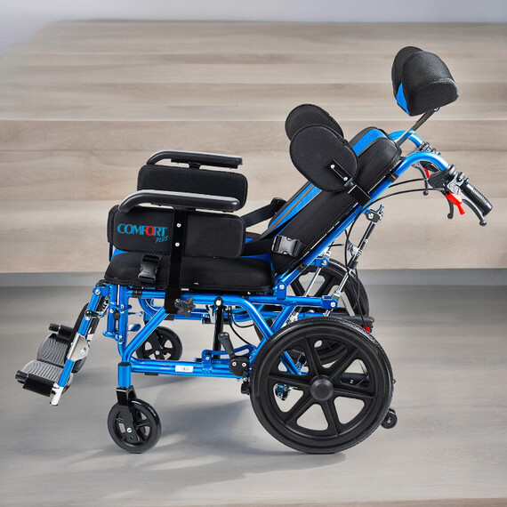 Comfort PLus DY01958LBCJ-44 CP Yetişkin Spastik Tekerlekli Sandalye - Thumbnail