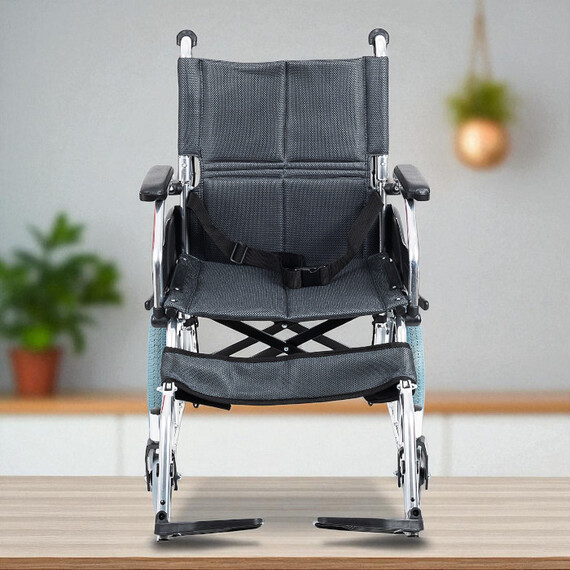 Comfort Plus KY863LABJ -A12 Füme Alüminyum Transfer Özellikli Tekerlekli Sandalye - Thumbnail