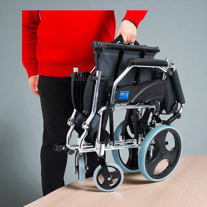 Comfort Plus KY863LABJ -A12 Füme Alüminyum Transfer Özellikli Tekerlekli Sandalye