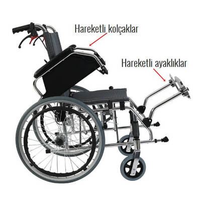 Golfi G605 Tekerlekli sandalye & Hafif, katlanabilir