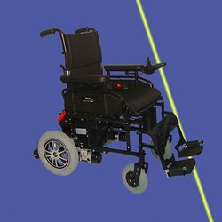 Katlanabilir Akülü Tekerlekli Sandalye: BL100 - Thumbnail