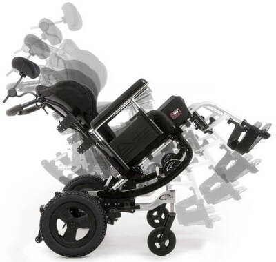 Quickie IRIS TİLT Edilebilir Ağır Engelli Tekerlekli Sandalyesi