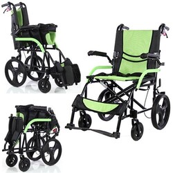 Wollex W865 Refakatçi Tekerlekli Sandalye Hasta taşıma sandalyesi - Thumbnail
