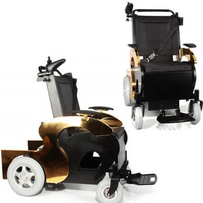Wollex Jetline-Gold Refakatçi Kullanımlı Akülü Sandalye