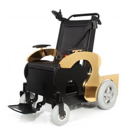 Wollex Jetline-Gold Refakatçi Kullanımlı Akülü Sandalye - Thumbnail