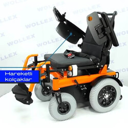 Wollex W162 Safari Akülü Tekerlekli Sandalye - Thumbnail